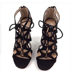 Mixx Black Suede Heels